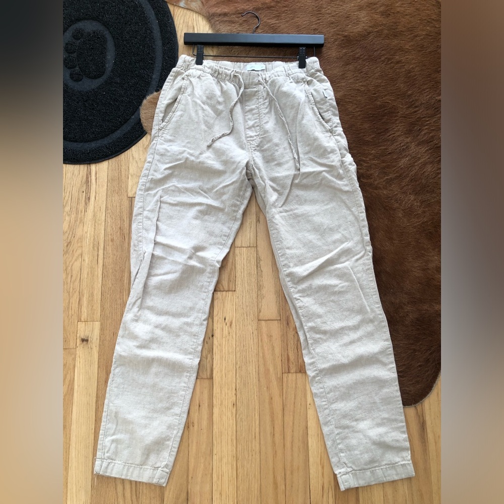 Onia Lightweight Drawstring Pants in Beige MK